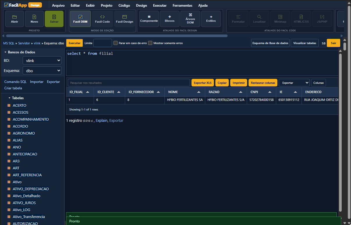 Facil DBM